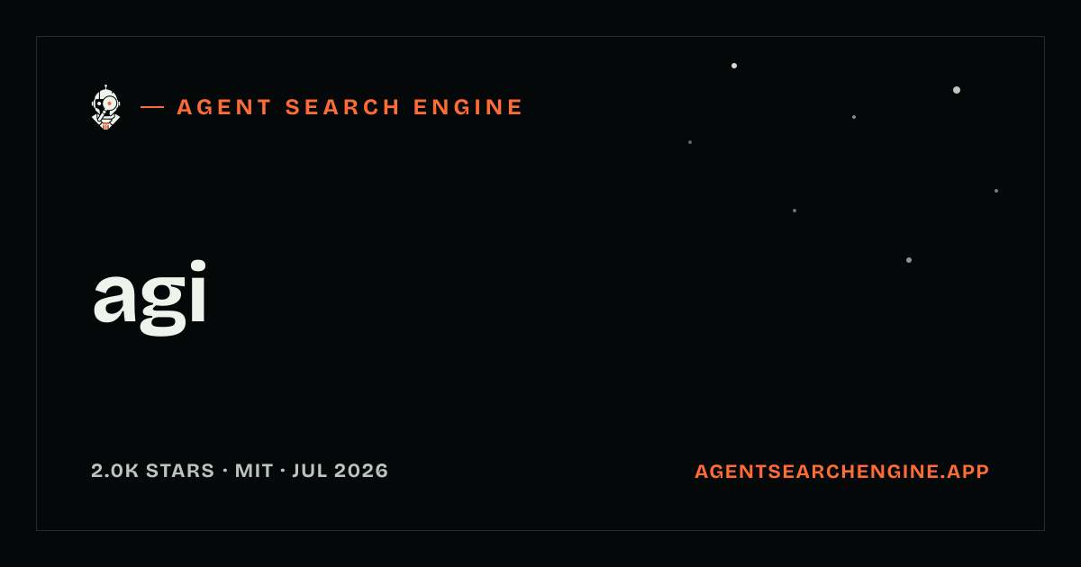 agi shipped an update