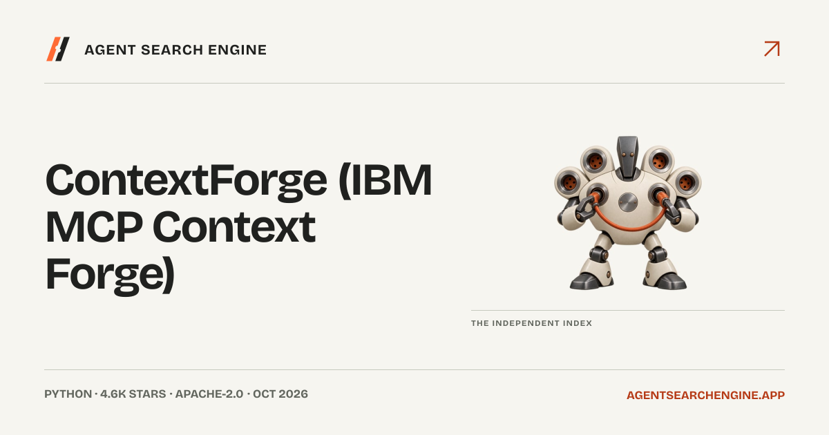 ContextForge (IBM MCP Context Forge) shipped an update