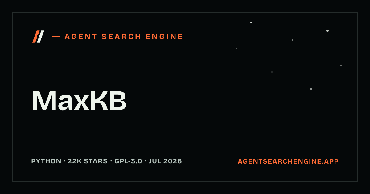 MaxKB shipped an update