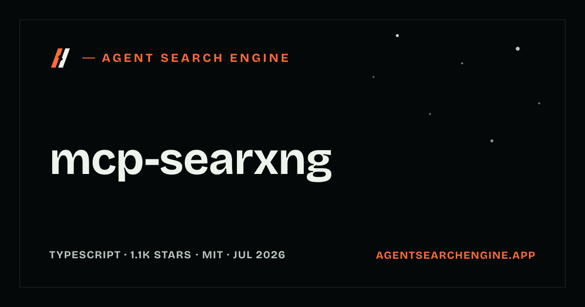 mcp-searxng shipped an update