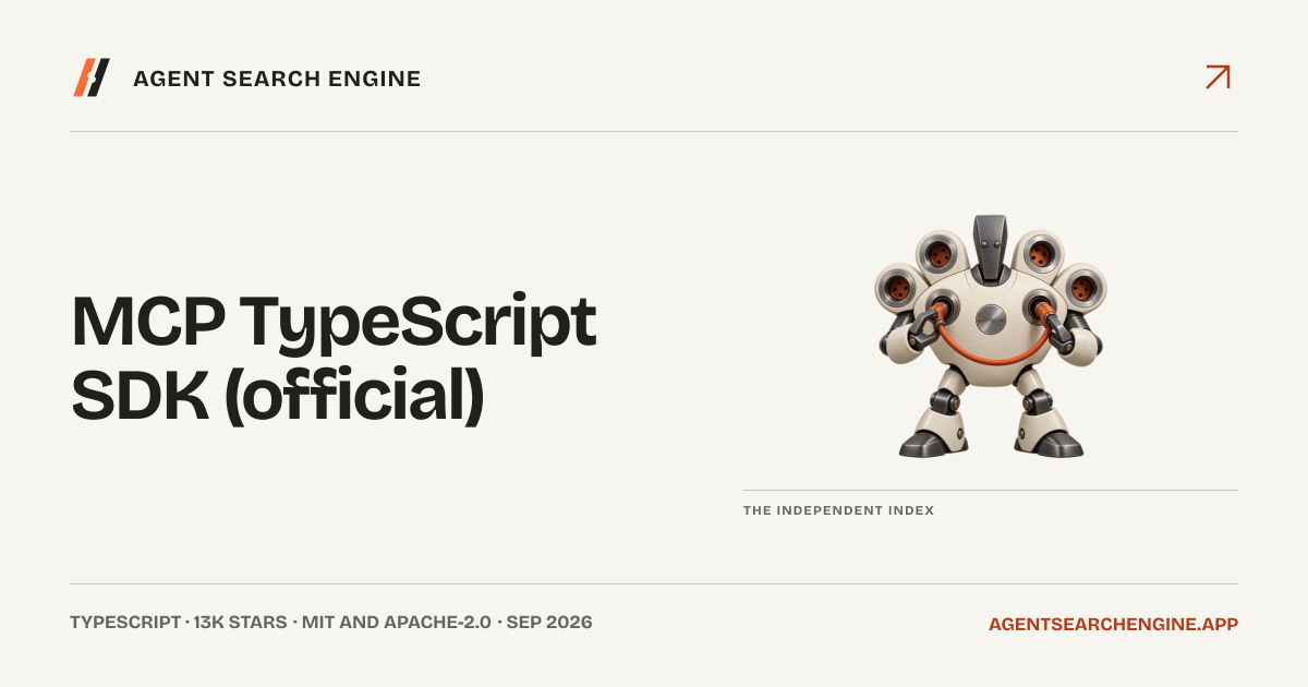 MCP TypeScript SDK (official) shipped an update
