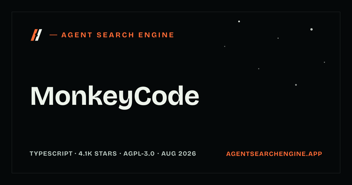 MonkeyCode shipped an update