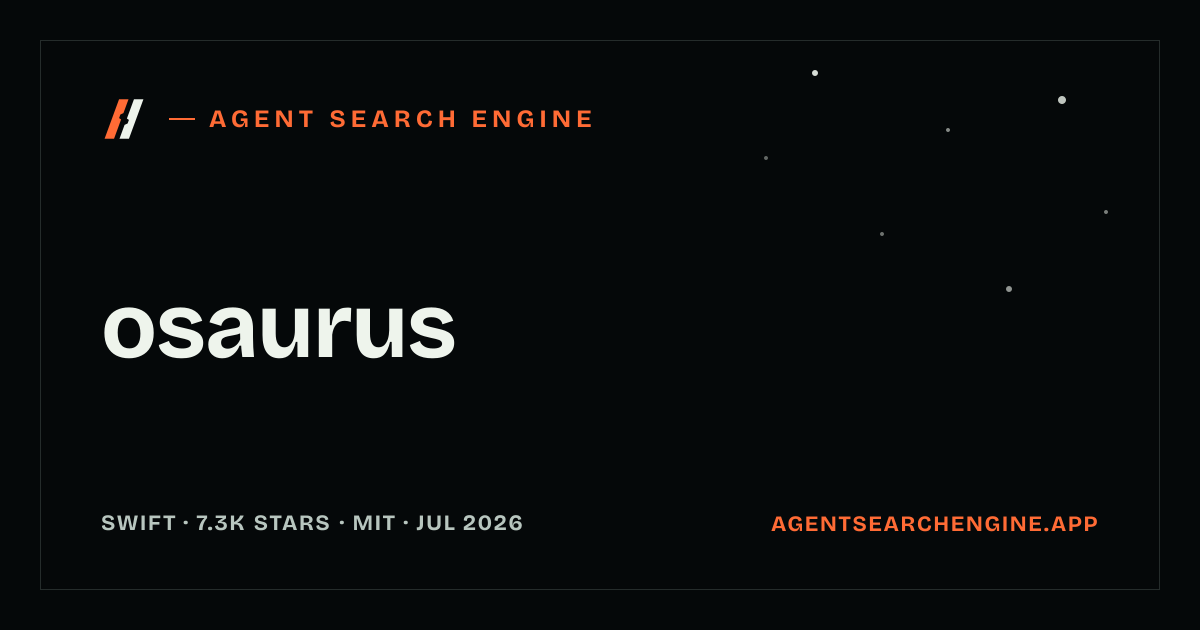 osaurus shipped an update