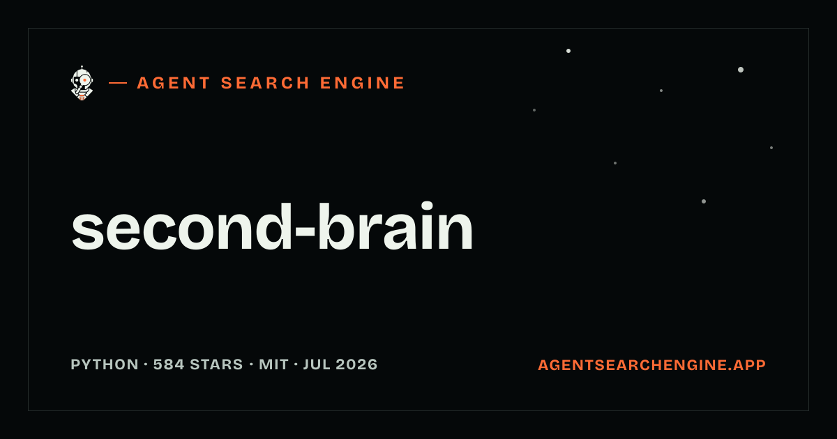 second-brain shipped an update