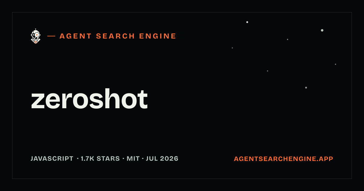 zeroshot shipped an update